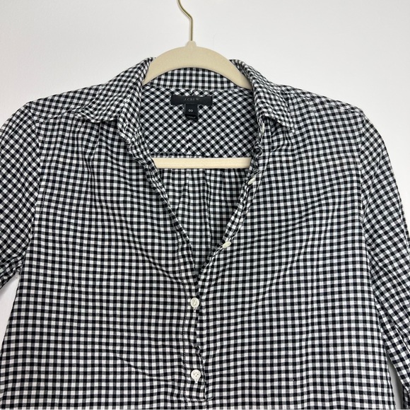 J. Crew Women’s Half Button Up shirt Shepherd Checks pattern - Picture 6 of 6